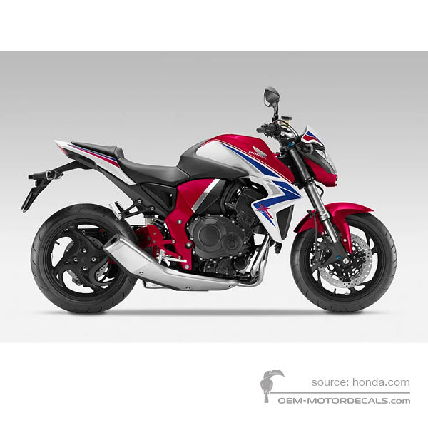 Adesivi per Honda CB1000R 2014 - Rosso • Honda Adesivi OEM