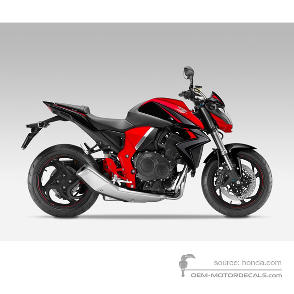 Adesivi per Honda CB1000R 2015 - Rosso • Honda Adesivi OEM