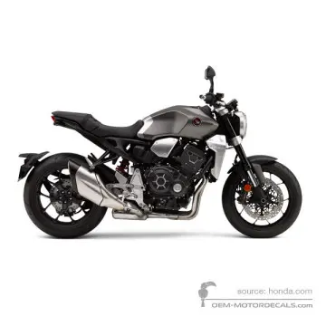Honda CB1000R 2018 - Argento - Mat Bullet Silver