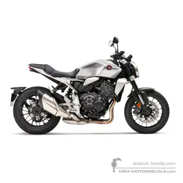 Honda CB1000R 2021 - Zilver - Mat Beta Silver Metallic