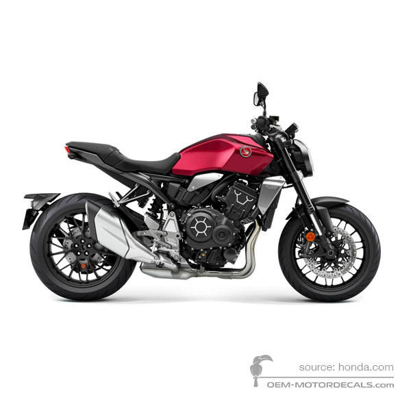 Naklejki do Honda CB1000R 2023 - Czerwony • Honda Naklejki OEM