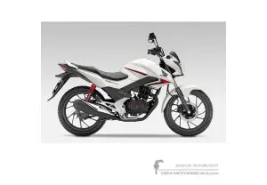Autocollants pour Honda CB125F 2016 - Blanc • Honda Autocollants OEM