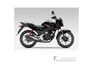 Autocollants pour Honda CB125F 2016 - Bleu • Honda Autocollants OEM