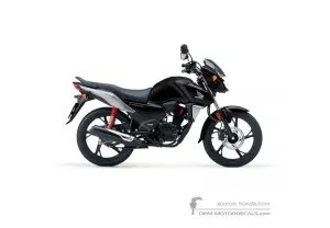 Adesivi per Honda CB125F 2022 - Nero • Honda Adesivi OEM