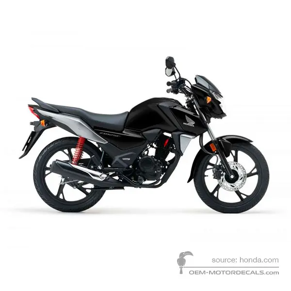 Honda CB125F 2022 - Zwart - Black