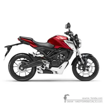 Honda CB125R 2018 - Candy Chromosphere Red