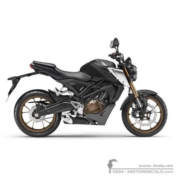 Honda CB125R 2021 - Mat Gunpower Black Metallic