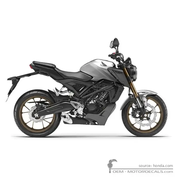 Honda CB125R 2023 - Mat Crypton Silver Metallic