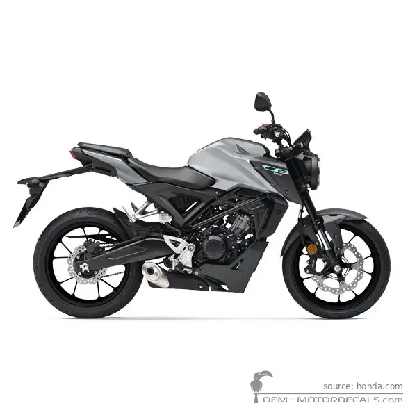 Honda CB125R 2026 - Mat Lucent Silver Metallic