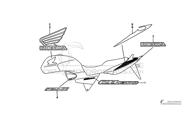 Honda CB1300 2003 - Wit