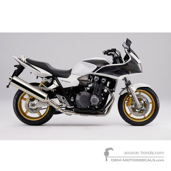 Decals for Honda CB1300S 2009 - Black White • Honda OEM Decals