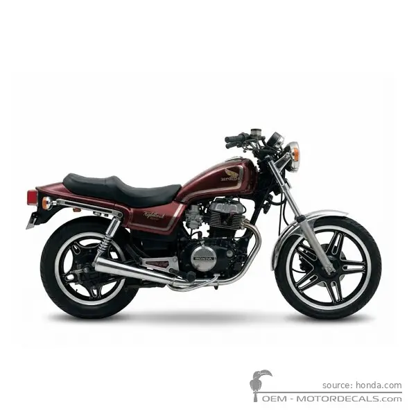 Honda CB450 NIGHTHAWK 1982 - Candy Wine Berry Red