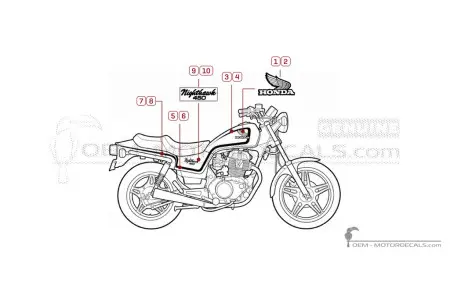 Honda CB450 NIGHTHAWK 1982