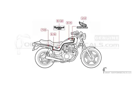 Honda CB450 NIGHTHAWK 1982