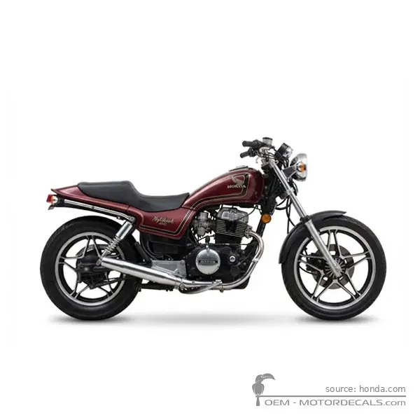 Honda CB450 NIGHTHAWK 1983 - Candy Wineberry Red