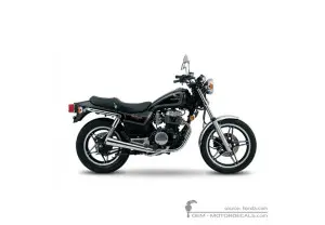 Decals for Honda CB450 NIGHTHAWK 1983 • Honda OEM Decals