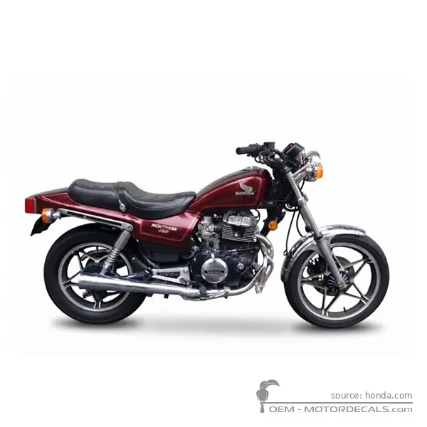 Honda CB450 NIGHTHAWK 1985 - Candy Andromeda Red