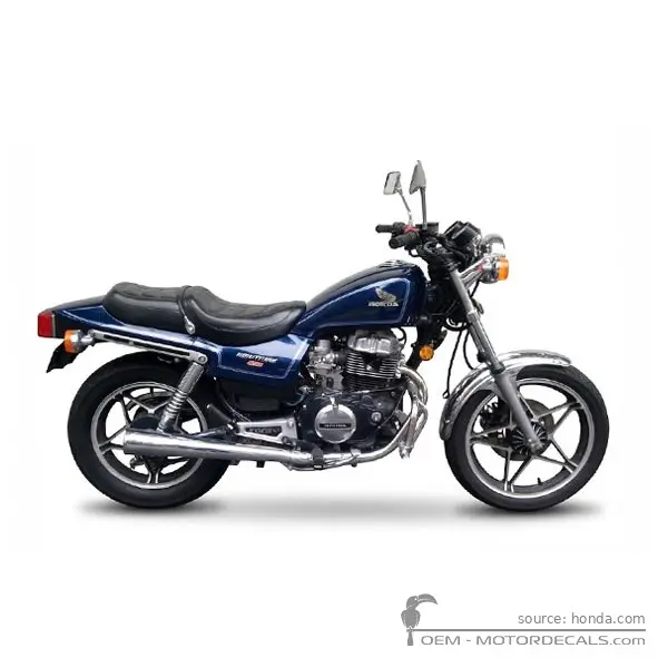 Honda CB450 NIGHTHAWK 1985 - Candy Empire Blue