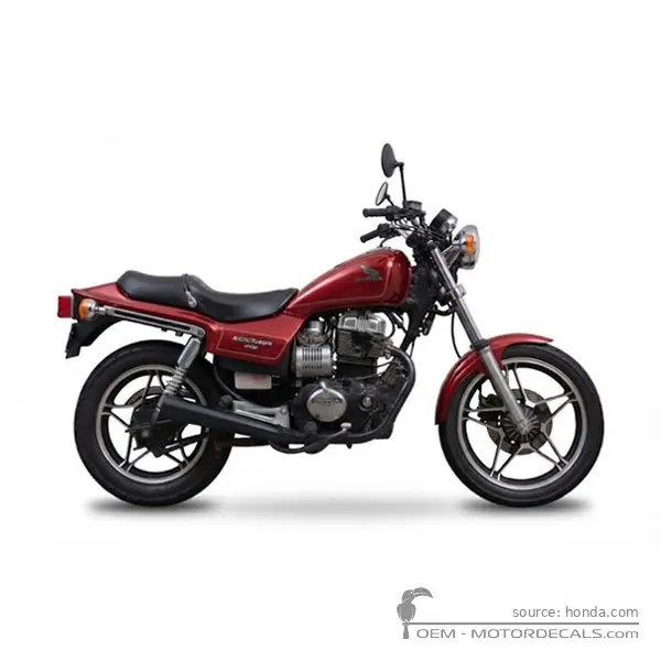 Honda CB450 NIGHTHAWK 1986 - Candy Glory Red