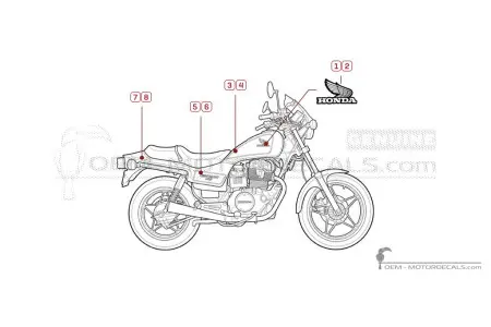 Honda CB450 NIGHTHAWK 1986