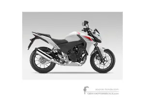 Stickers voor Honda CB500F 2013 - Wit • Honda OEM Stickers
