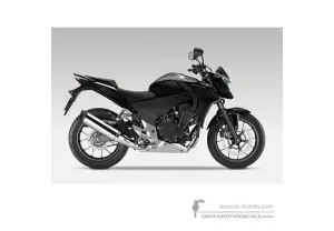 Autocollants pour Honda CB500F 2015 - Noir • Honda Autocollants OEM
