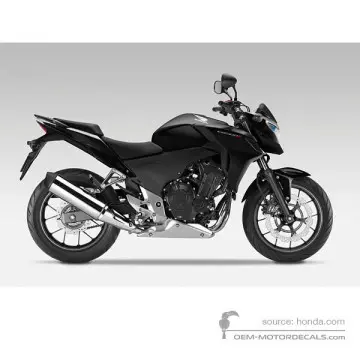 Honda CB500F 2013 - Zwart - Graphite Black