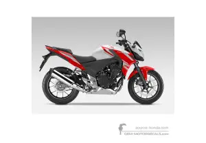 Decals for Honda CB500F 2015 - White • Honda OEM Decals