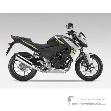 Honda CB500F 2015 - Czarny - Mat Gunpowder Black Metallic