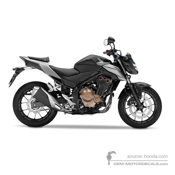 Decals for Honda CB500F 2016 - Black • Honda OEM Decals