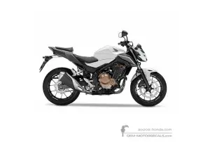 Adesivi per Honda CB500F 2017 - Bianco • Honda Adesivi OEM