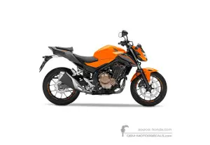 Stickers voor Honda CB500F 2016 - Oranje • Honda OEM Stickers