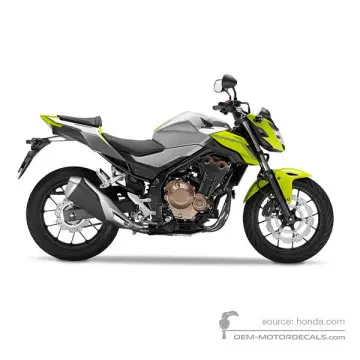 Honda CB500F 2018 - Srebrny - Force Silver Metallic