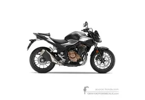 Decals for Honda CB500F 2019 - Black • Honda OEM Decals