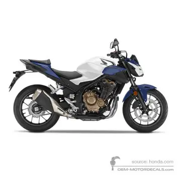 Honda CB500F 2019 - Blanco - Pearl Metalloid White