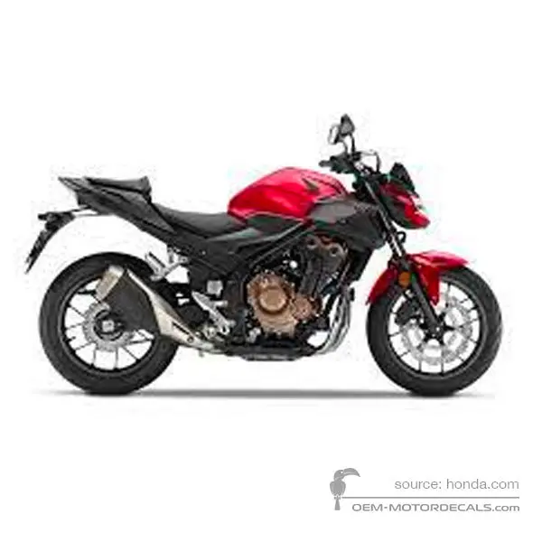 Honda CB500F 2021 - Rojo - Grand Prix Red