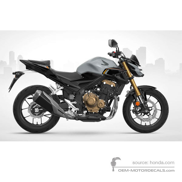 Pegatinas para Honda CB500F 2022 - Gris • Honda Pegatinas OEM