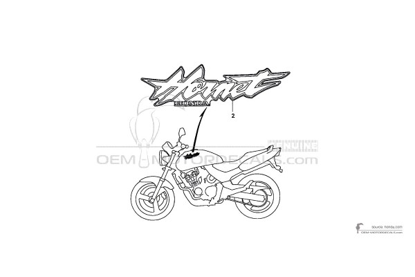 Honda CB600F HORNET 2001 - Blau