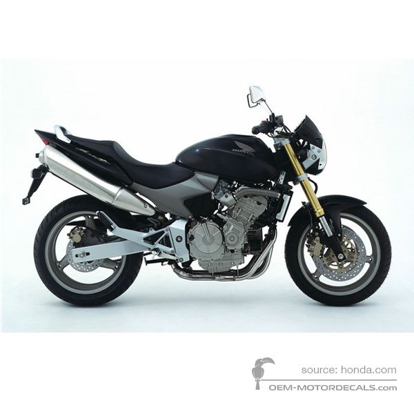 OEM stickers Honda CB600F HORNET 2005 Zwart Originele Decals