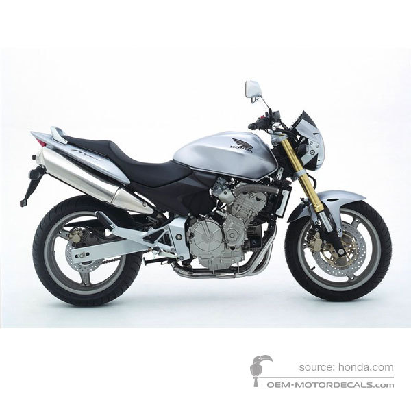Stickers voor Honda CB600F HORNET 2005 - Zilver • Honda OEM Stickers