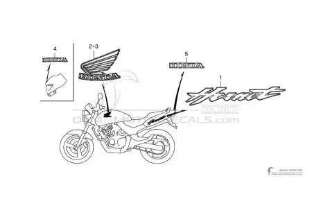 Honda CB600F HORNET 2005 - Zilver