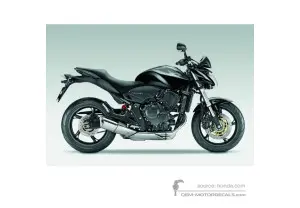Autocollants pour Honda CB600F HORNET 2009 - Noir • Honda Autocollants OEM