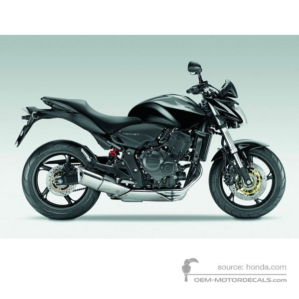 Naklejki do Honda CB600F HORNET 2009 - Czarny • Honda Naklejki OEM