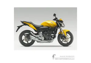 Stickers voor Honda CB600F HORNET 2011 - Geel • Honda OEM Stickers