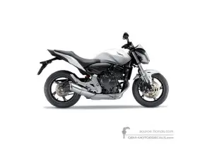 Stickers voor Honda CB600F HORNET 2012 - Wit • Honda OEM Stickers