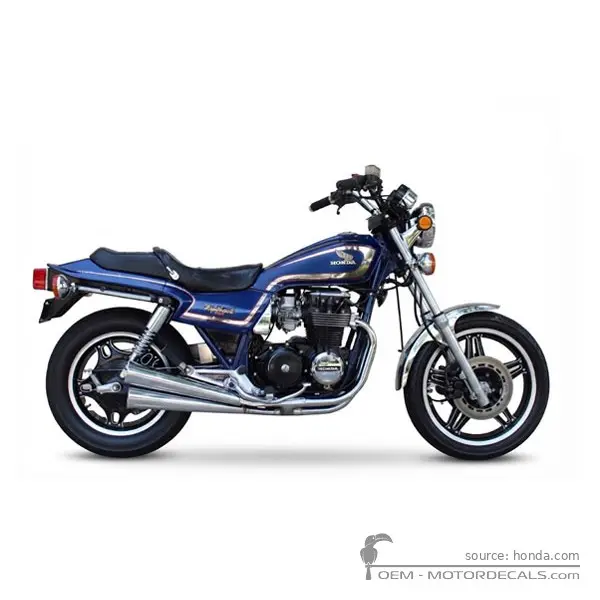 Honda CB650 NIGHTHAWK 1982 - Candy Flair Blue