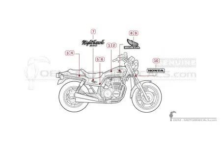 Honda CB650 NIGHTHAWK 1982