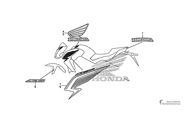Honda CB650F 2014 - Gelb