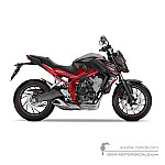 Honda CB650F 2016 - Schwarz Rot