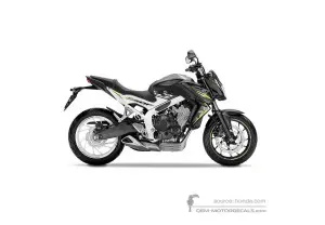 Decals for Honda CB650F 2016 - Black • Honda OEM Decals